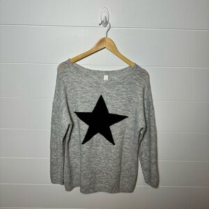 Off The Shoulder Star Sweater